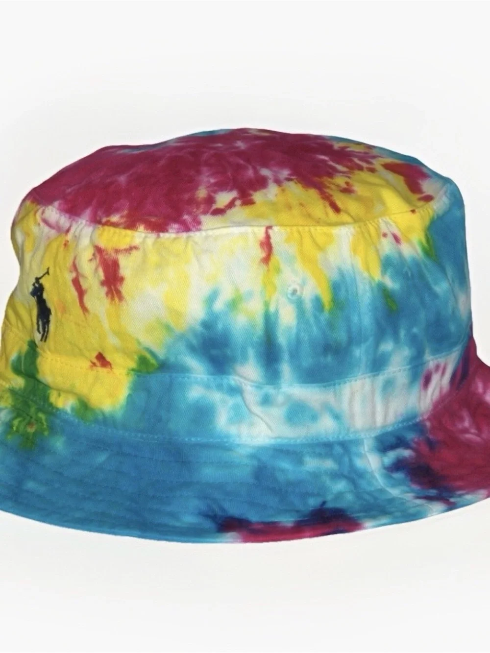 Ralph Lauren Tie-Dye Bucket Hat - Yellow Blue Pink Green